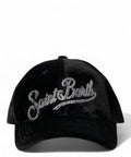 Cappellino in Velluto con Logo in Strass-Mc2 Saint Barth-Cappelli-Vittorio Citro Boutique