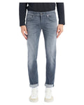 Jeans George Skinny Uomo in Denim Stretch Grigio Scuro-Dondup-Jeans-Vittorio Citro Boutique