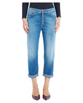 Jeans Koons Loose Donna in Denim Stretch Blu Chiaro-Dondup-Jeans-Vittorio Citro Boutique