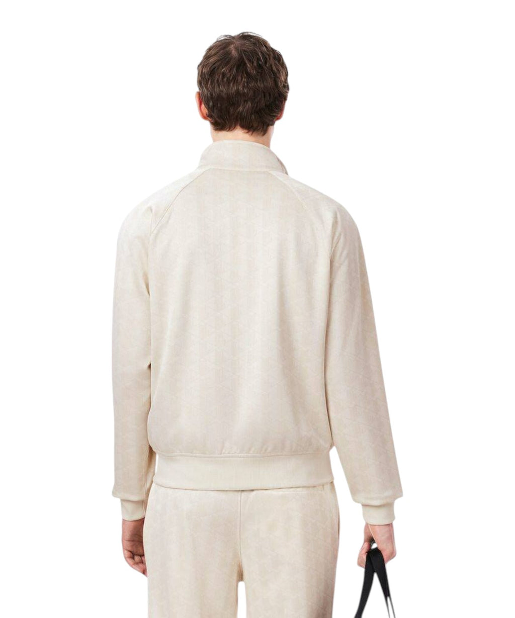 Giacca Uomo Lacoste con Zip in Jacquard Monogramma