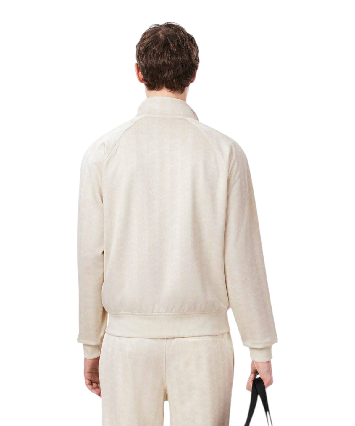 Giacca Uomo Lacoste con Zip in Jacquard Monogramma