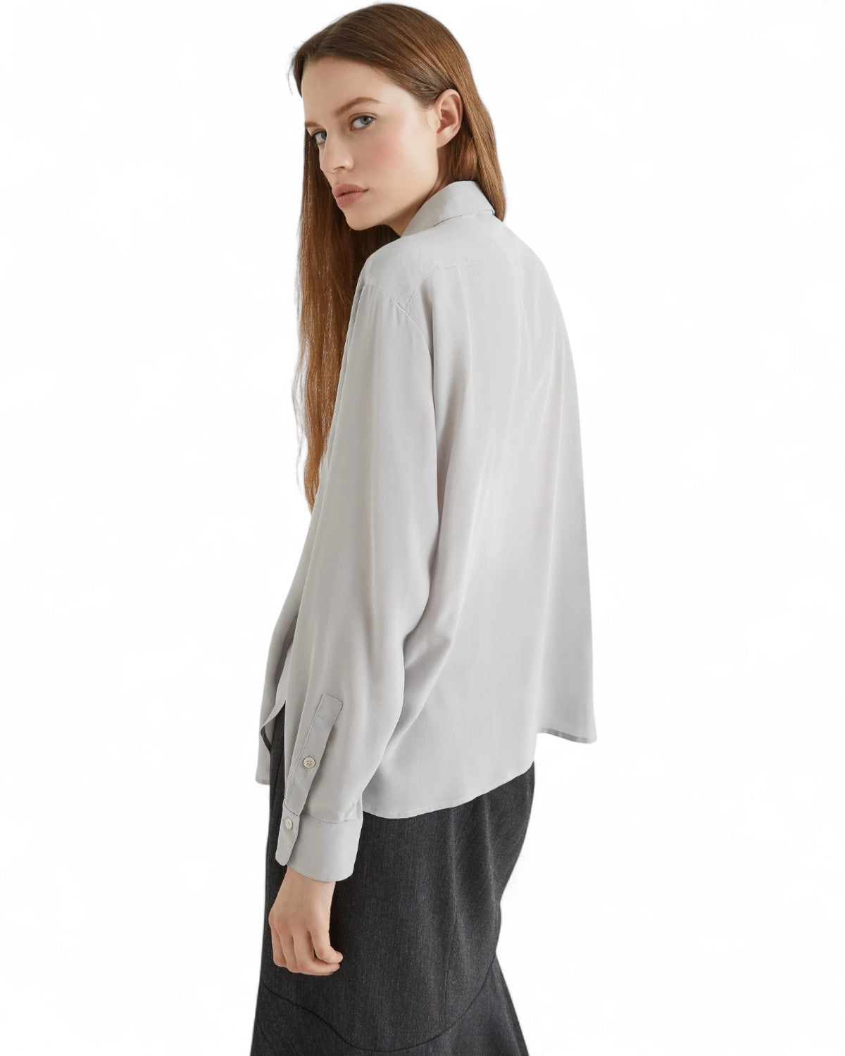 Camicia in seta con abbottonatura nascosta-Marella-Camicie-Vittorio Citro Boutique