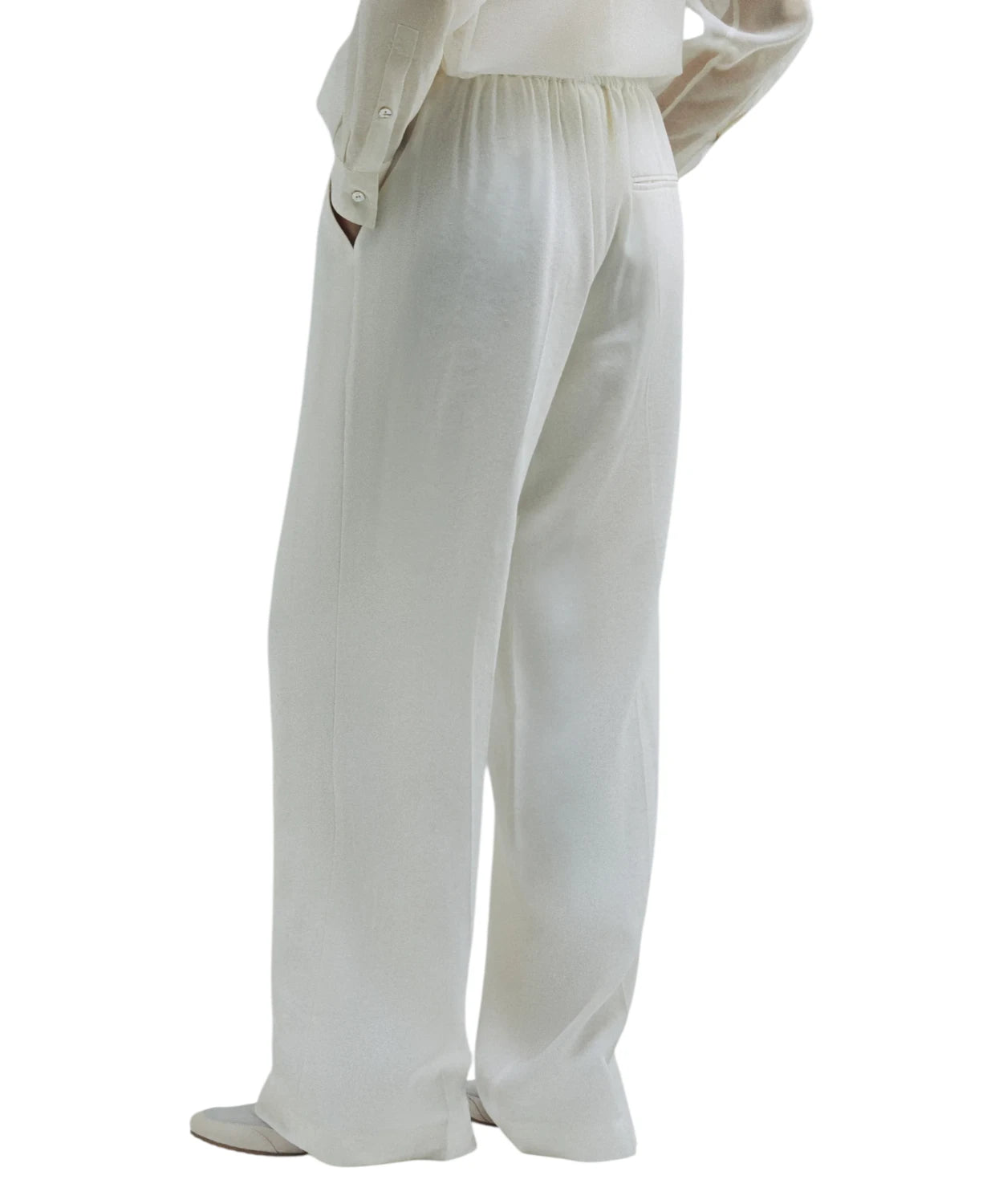 Pantalone Marella MALLORO in Lino Viscosa con Coulisse