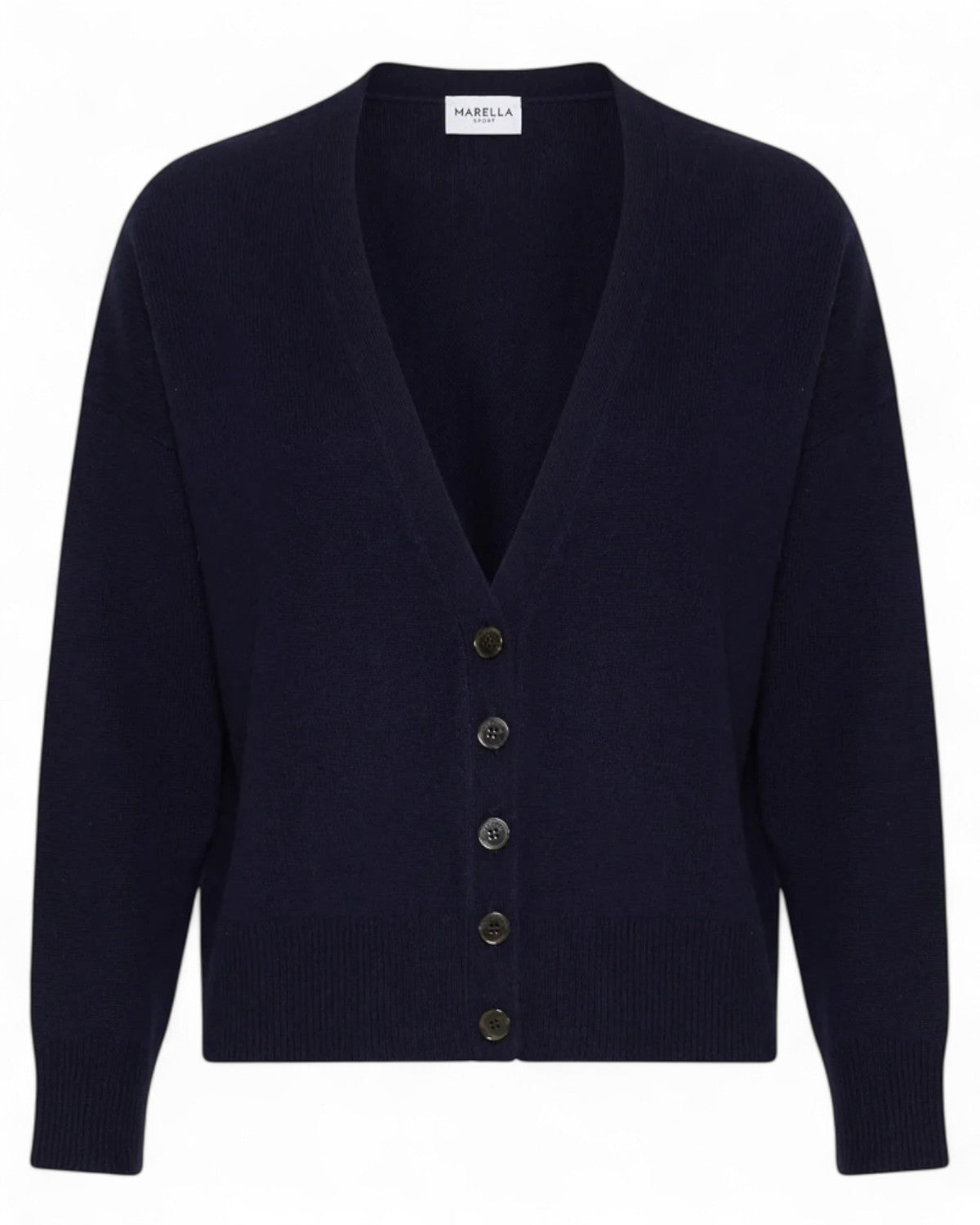 Cardigan in lana e cashmere con fit boxy-Marella-Maglieria-Vittorio Citro Boutique