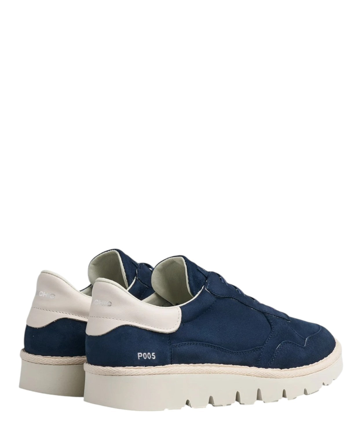 Slip-On Uomo P005 Camoscio Blu Notte Sneakers