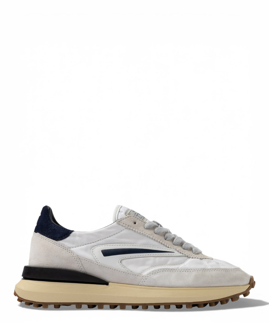 Sneakers D.A.T.E. Athleta Nylon Wit Blauw