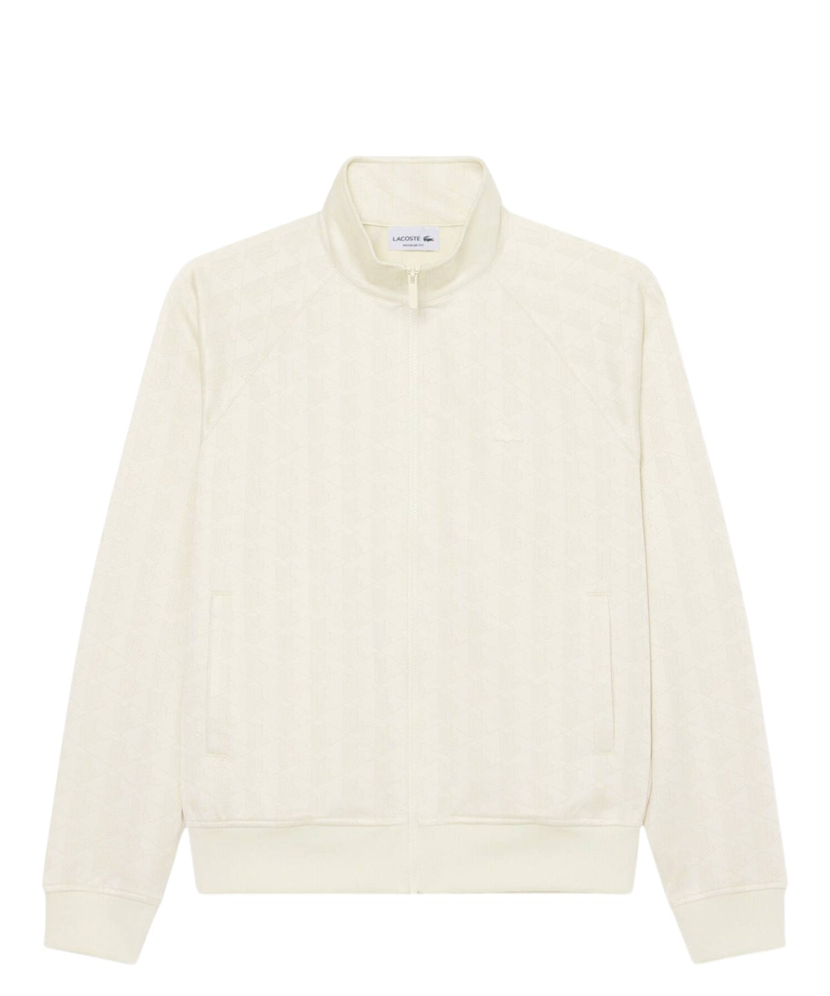 Giacca Uomo Lacoste con Zip in Jacquard Monogramma