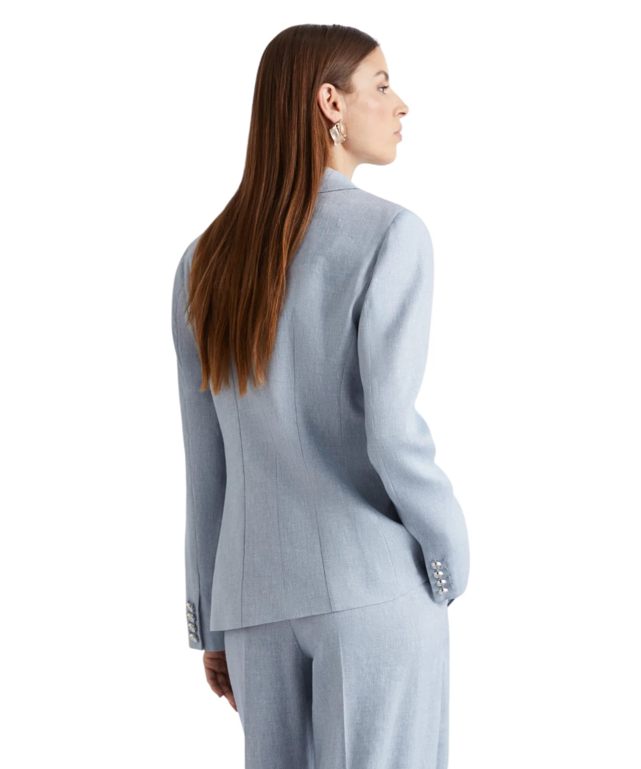 Blazer Marella BUSSOLA Doppiopetto in Misto Lino