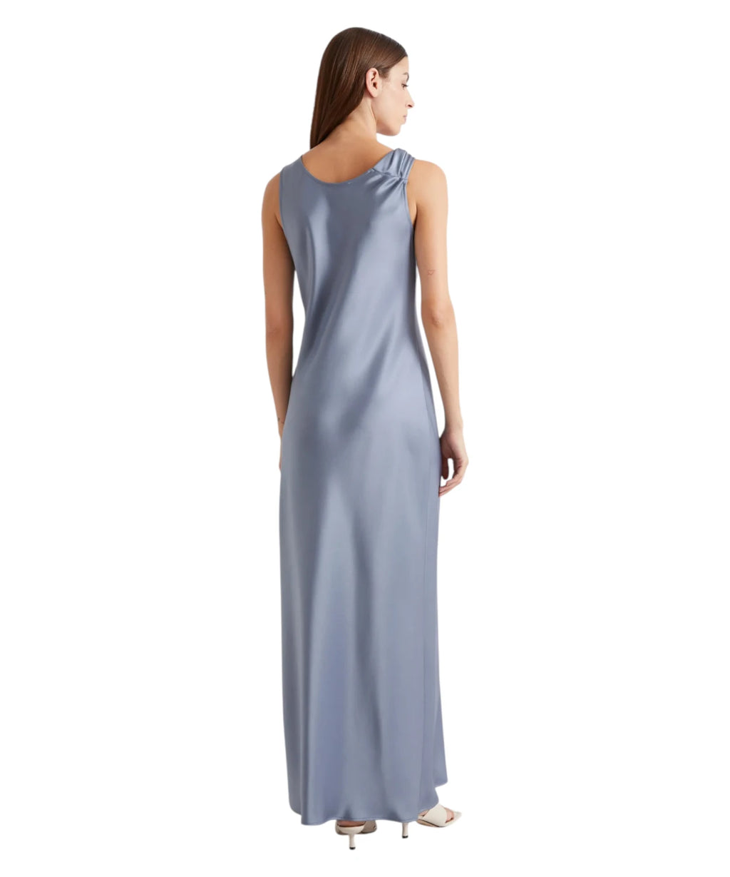 Marella OVALE Satin Dress with Torchon Motif