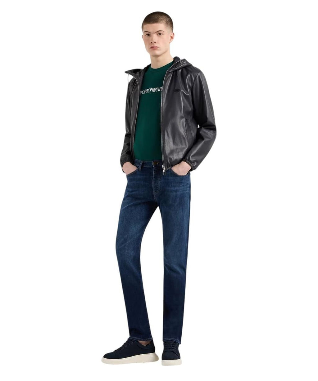 Blouson full zip con cappuccio in nappa di agnello semianilina 8