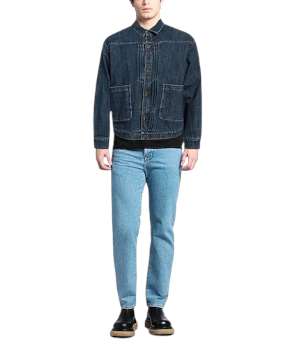 Lardini Jeansjacke mit aufgesetzten Taschen