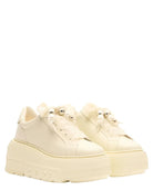 Nexus in Pelle con Plateau e Lacci Sfilacciati-Casadei-Sneakers-Vittorio Citro Boutique