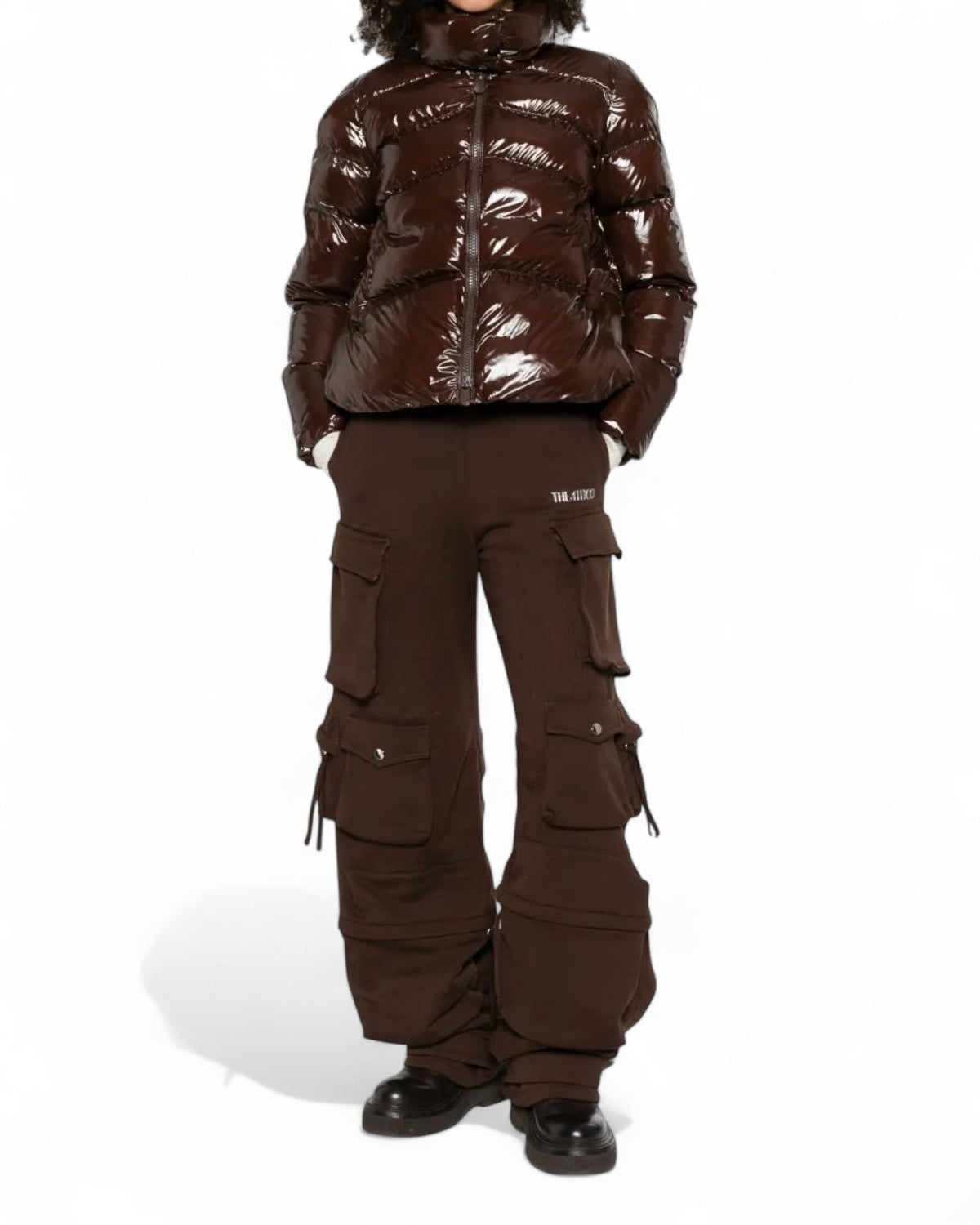 Piumino Caban in Crystal Nylon con Logo Love Birds-Pinko-Piumini-Vittorio Citro Boutique