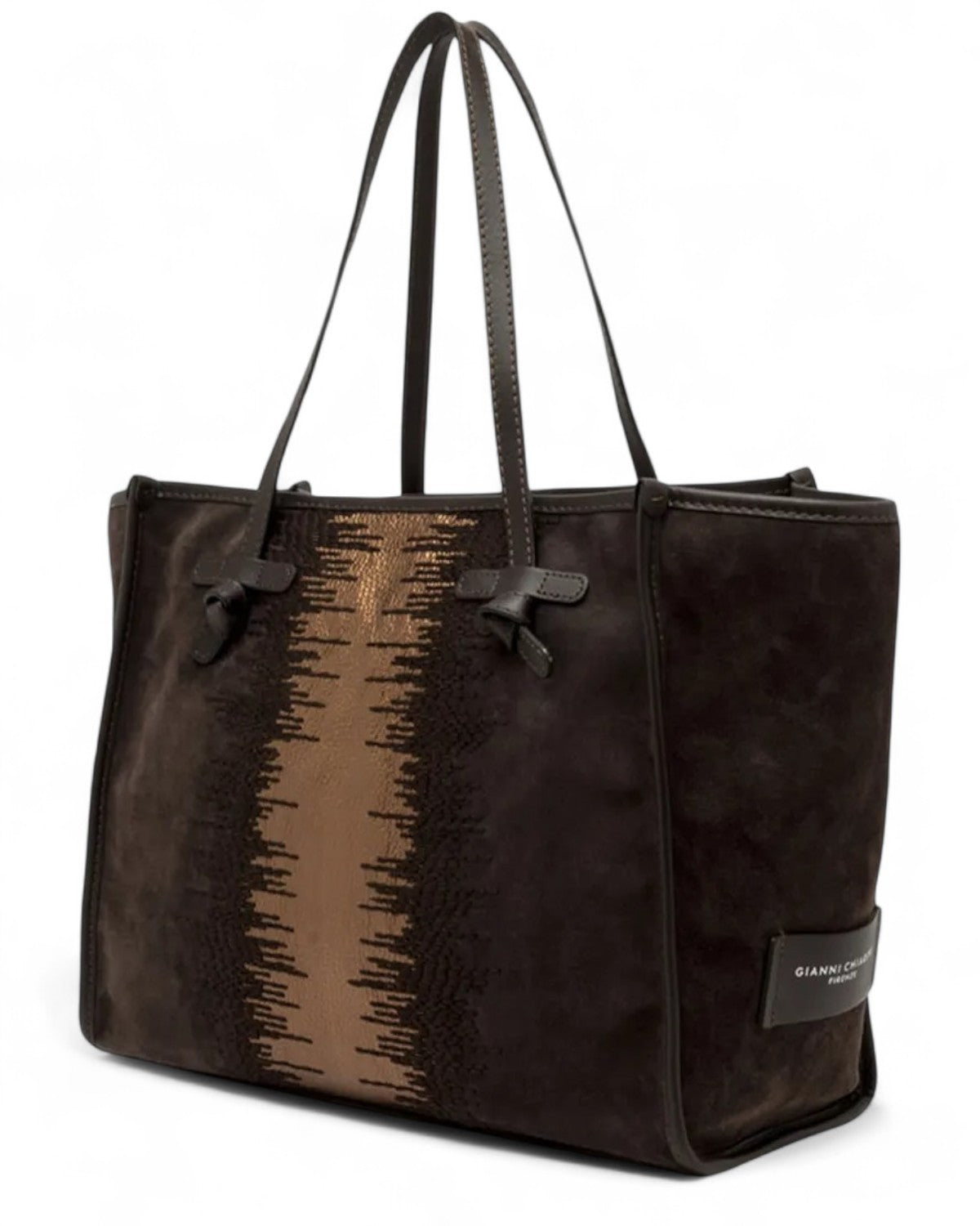 Shopping Bag Marcella in Pelle Scamosciata-Gianni Chiarini-Borse a spalla-Vittorio Citro Boutique