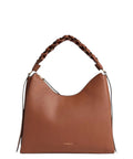 Boheme Medium Tasche aus Double-Leder mit geflochtenem Henkel