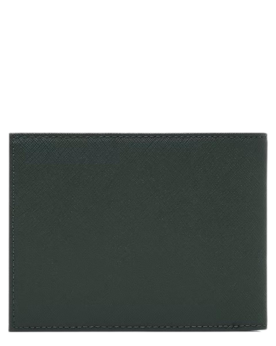 Portafoglio Uomo Bifold in Pelle Rigenerata Saffiano-Emporio Armani-Portafogli-Vittorio Citro Boutique