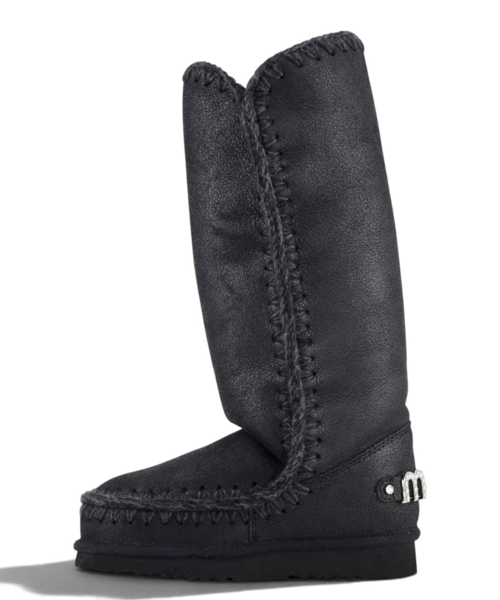 Eskimo 40 Rhinestones Logo Mou Ankle Boot