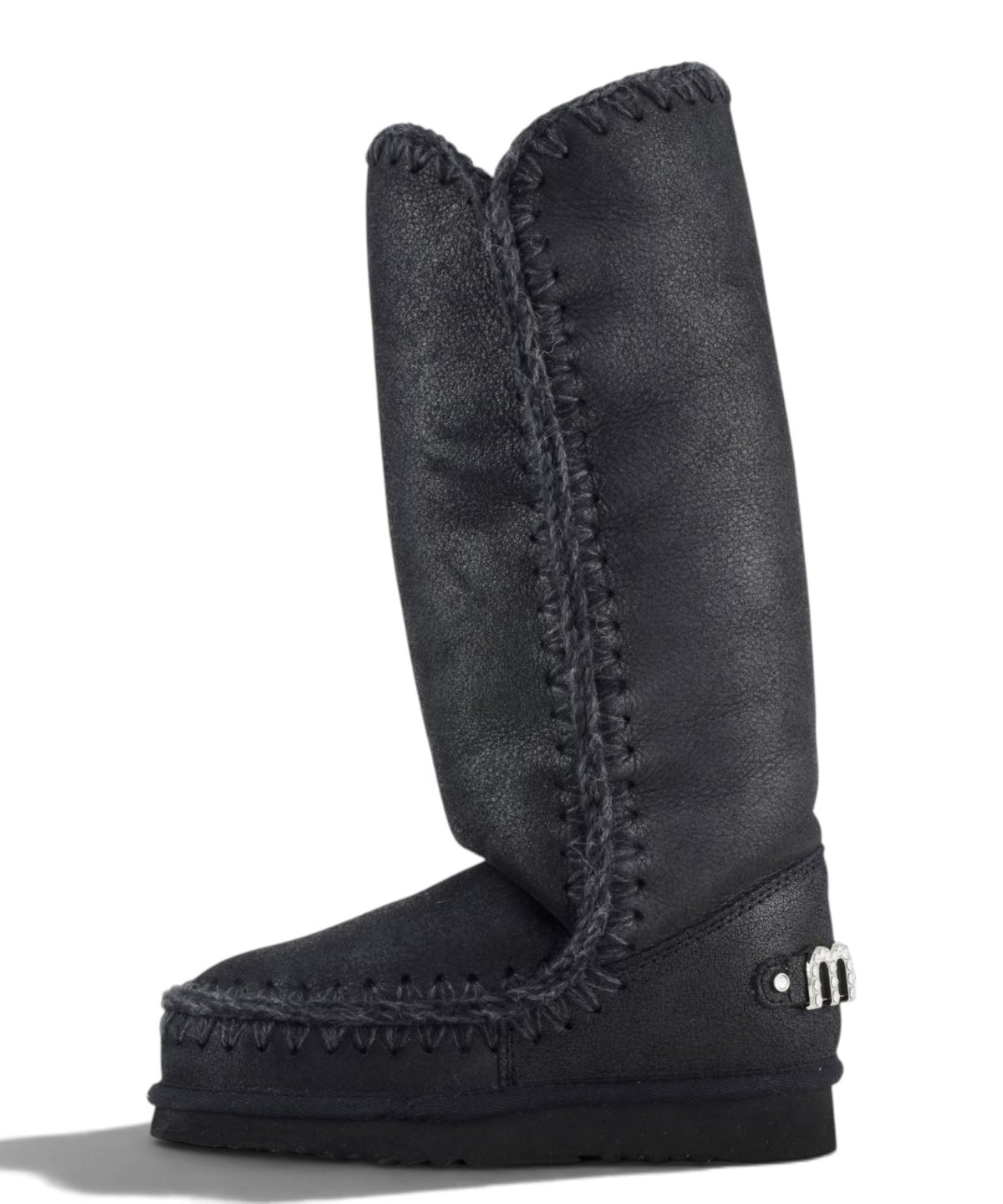 Eskimo 40 Rhinestones Logo Mou Ankle Boot