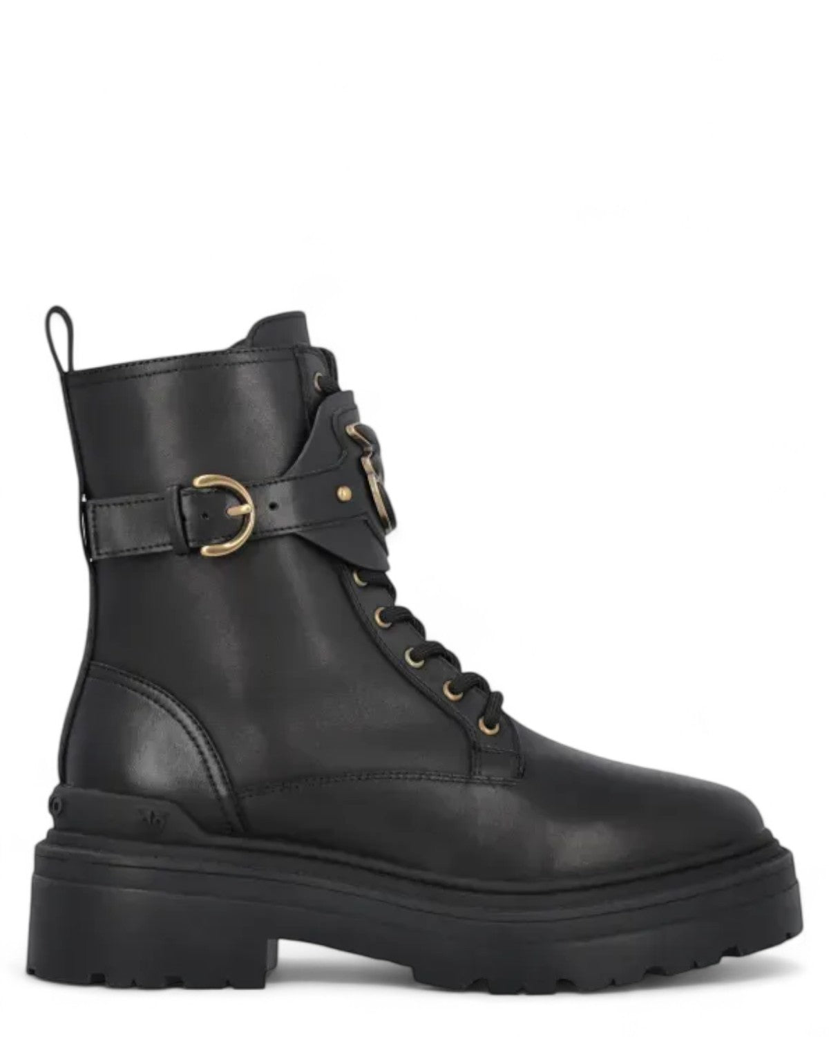 Anfibi in Pelle con Cinturino Love Birds-Pinko-Stivali-Vittorio Citro Boutique