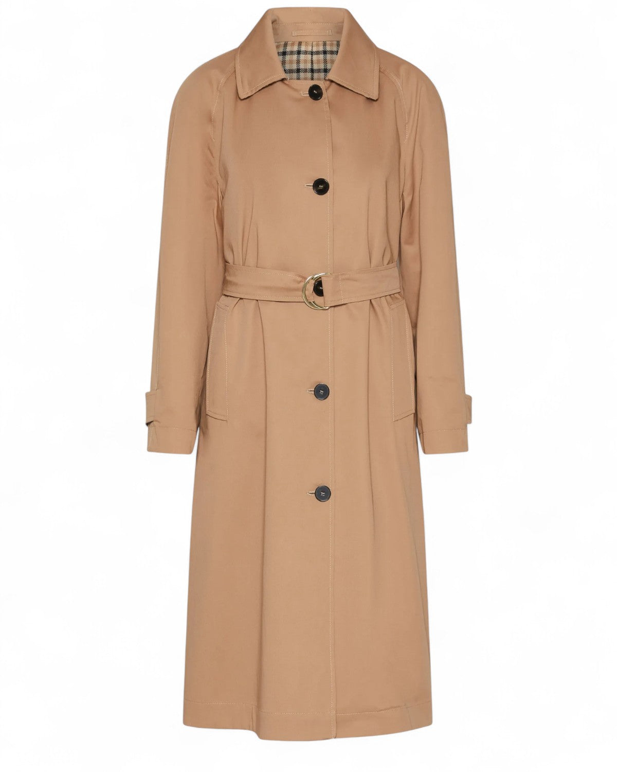 Trench in gabardina stretch con cintura-Marella-Cappotti-Vittorio Citro Boutique