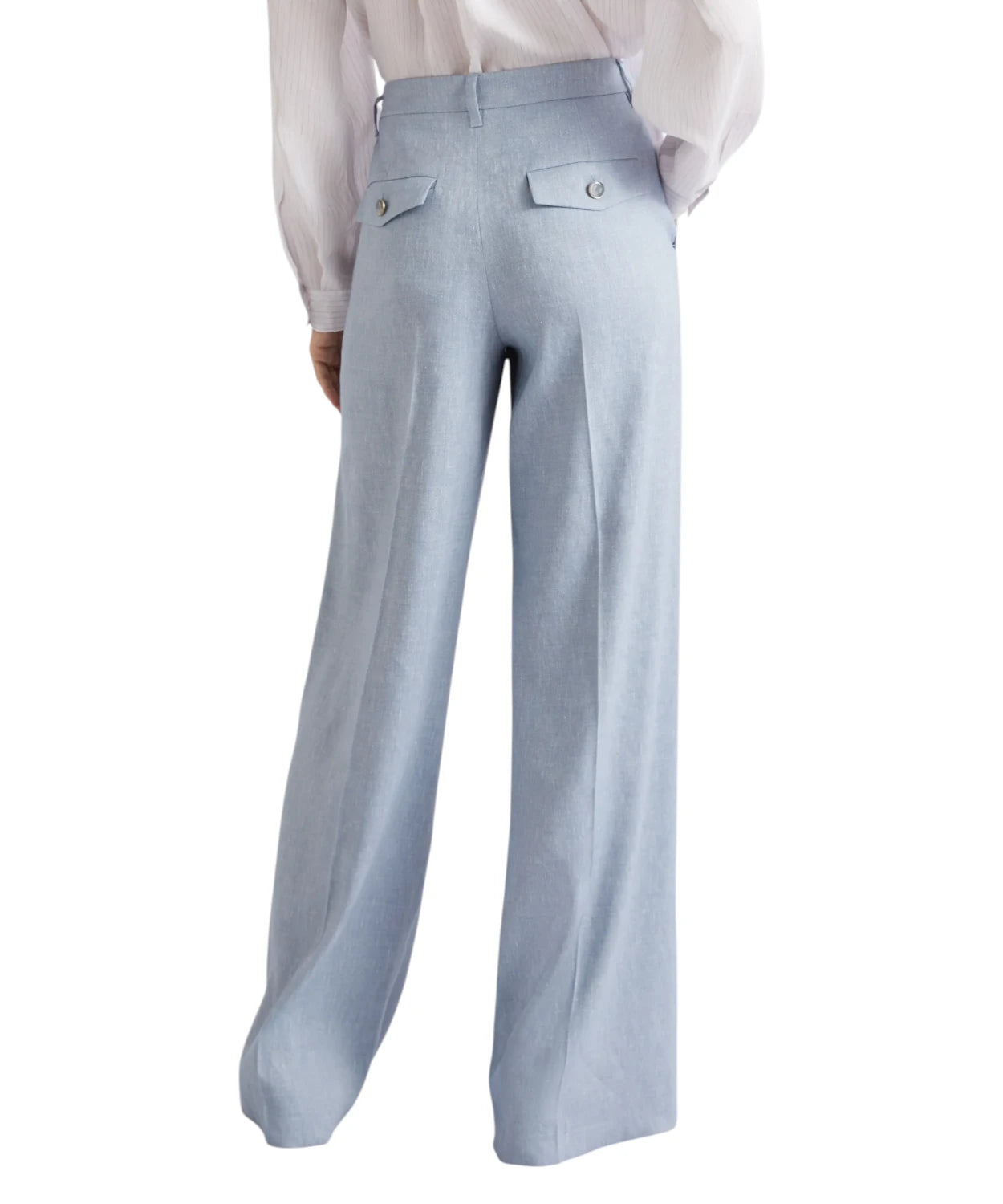 Pantalone Palazzo Marella ODINO in Lino e Viscosa