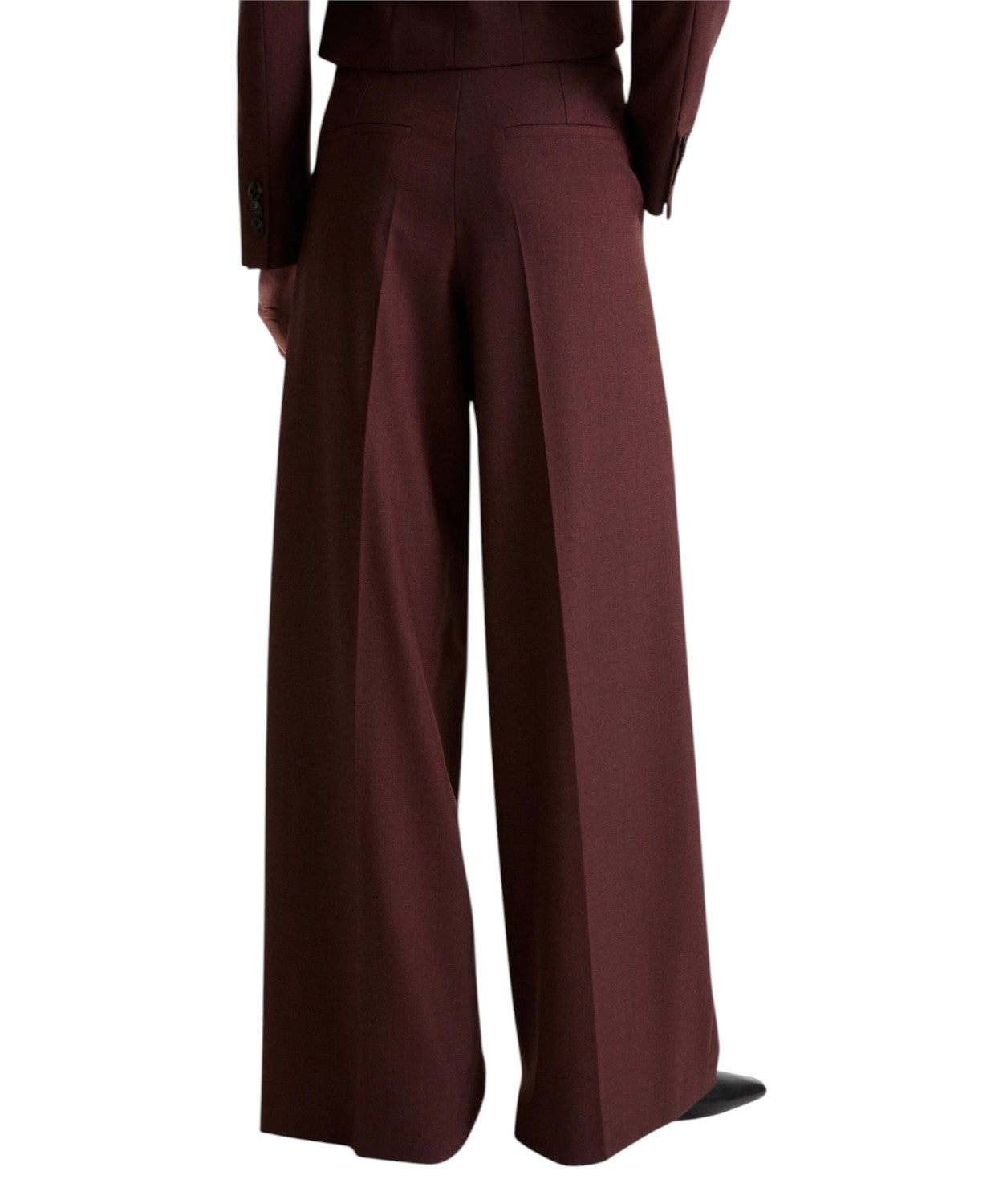 Pantalone Donna Wide Leg in Misto Lana Stretch