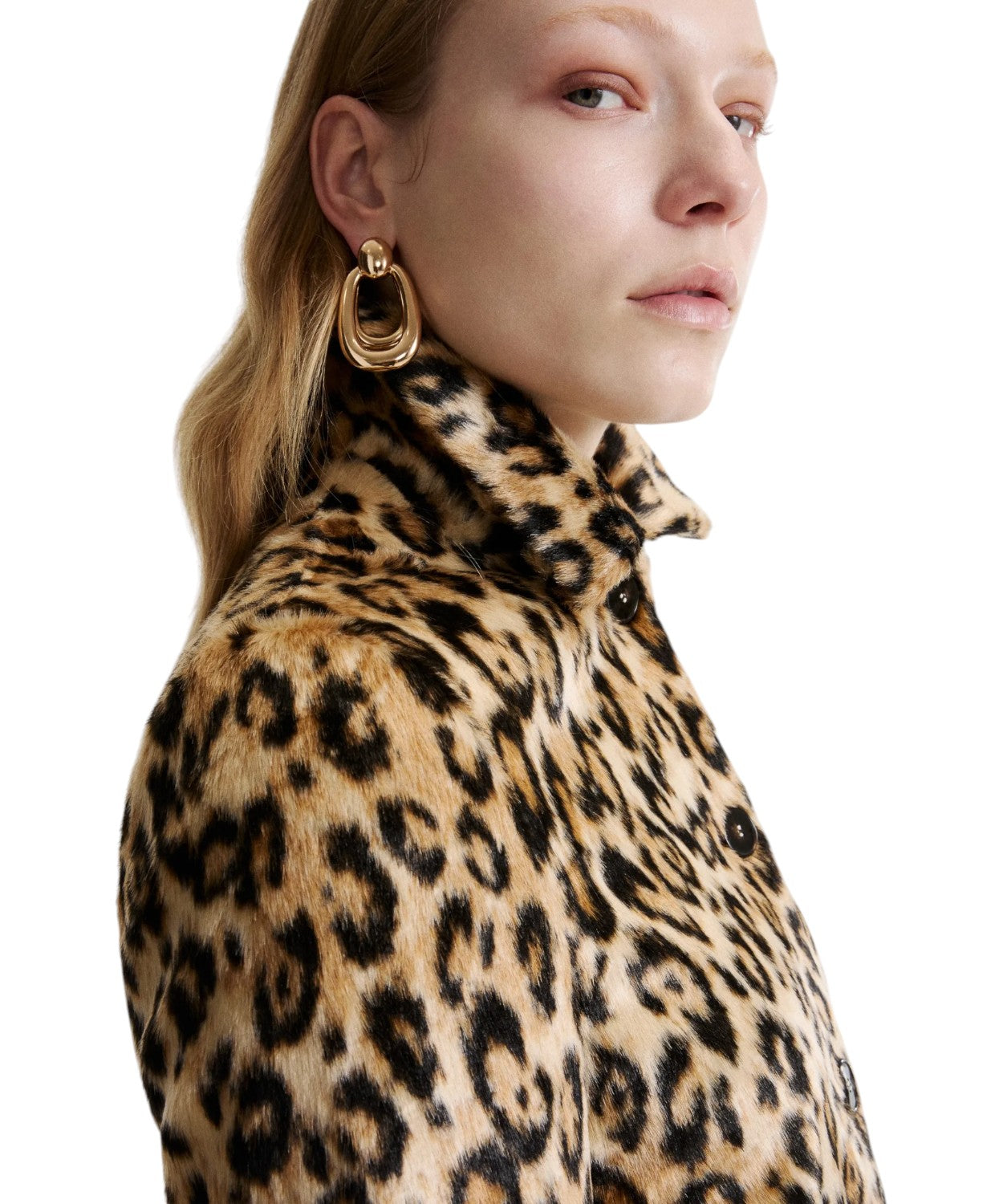 Giacca Boxy Donna Animalier in Jersey