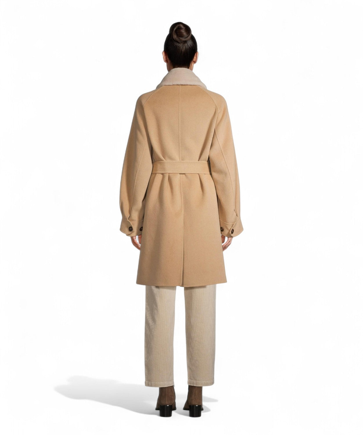 Cappotto Hiris in lana con cintura e colletto-Marella-Cappotti-Vittorio Citro Boutique