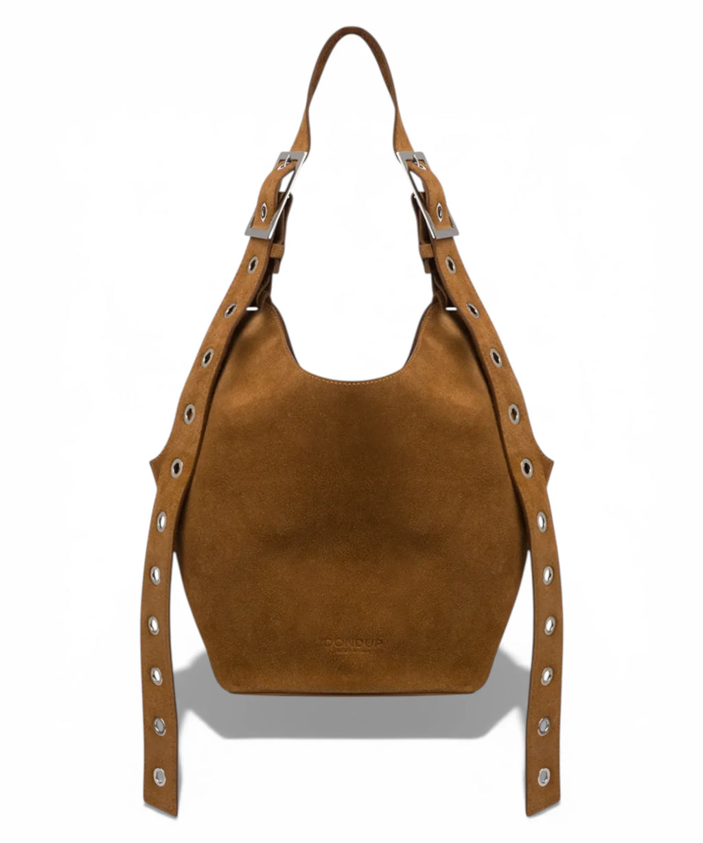 Borsa Hobo in Pelle di Vitello Nocciola