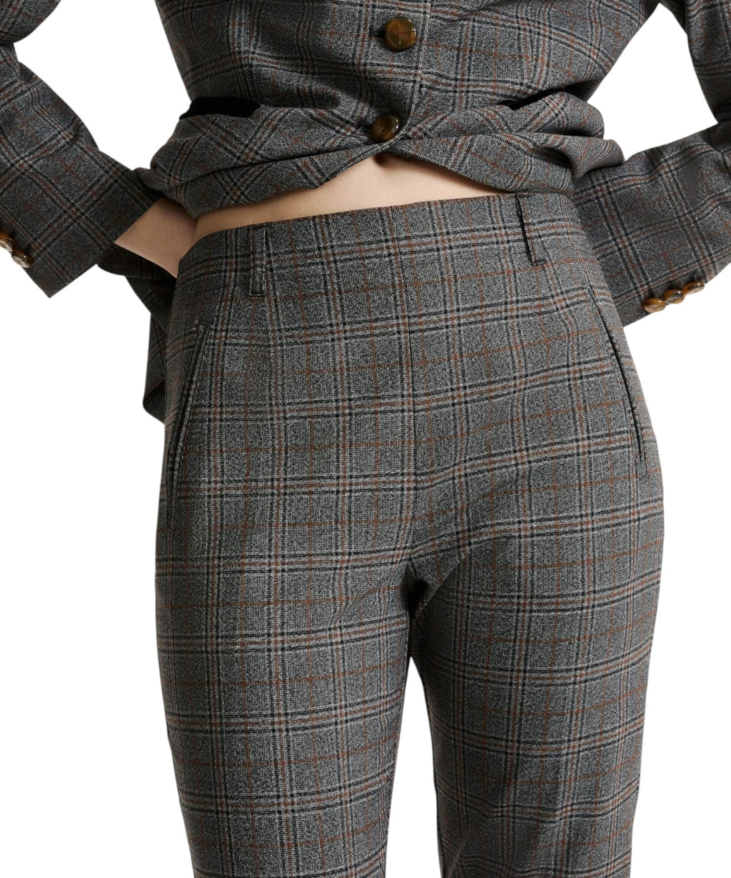 Pantalone Slim Fit Donna in Twill Stretch a Vita Alta