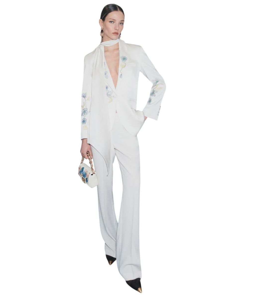 Marella Pantalone Donna Mini Flare in Crêpe Satin Elegante