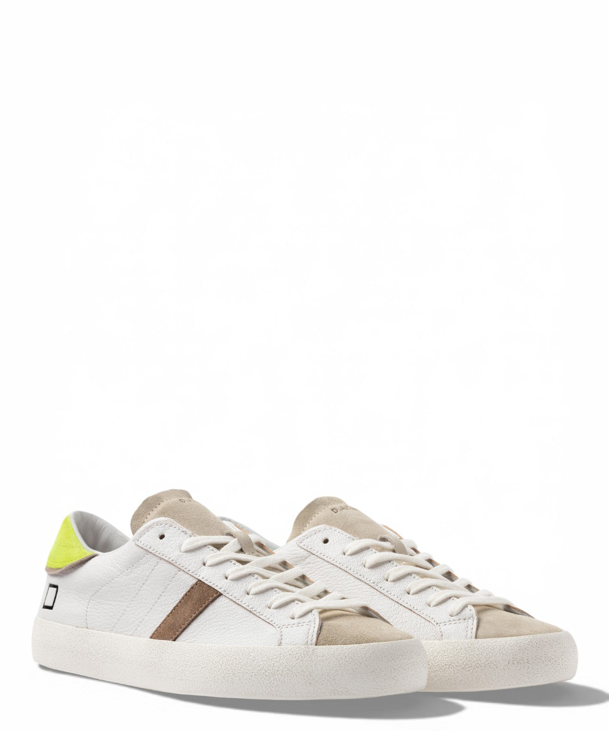 Sneakers D.A.T.E. Hill Low Fluo White-Yellow