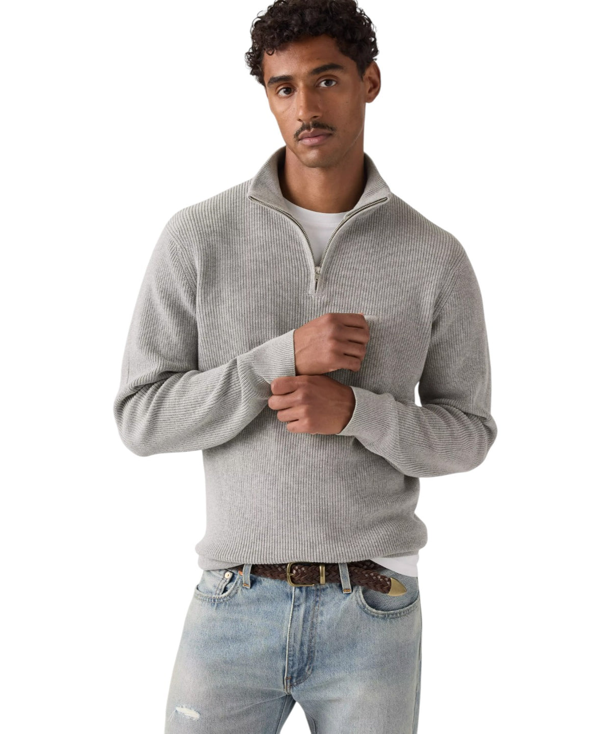 Housemark Cotton Half-Zip Sweatshirt