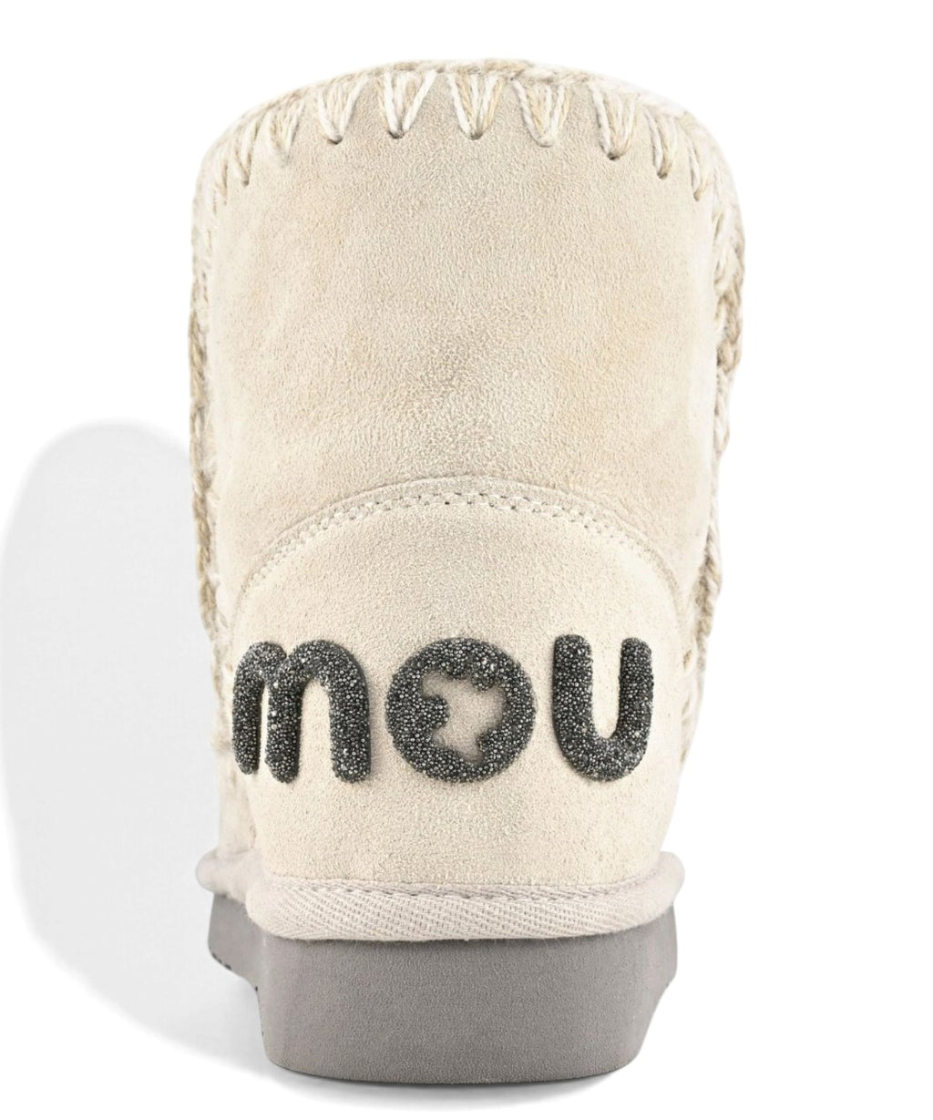 Women's Mou Eskimo 18 Glitter Logo Shearling Boots