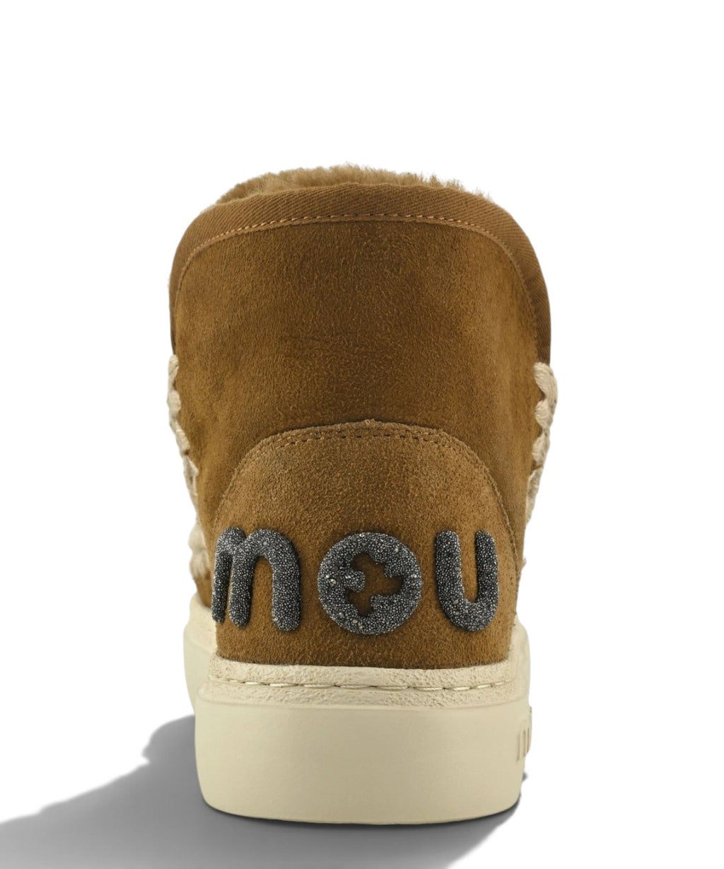 Mou Eskimo Sneaker Bold Glitter Logo van schapenvacht