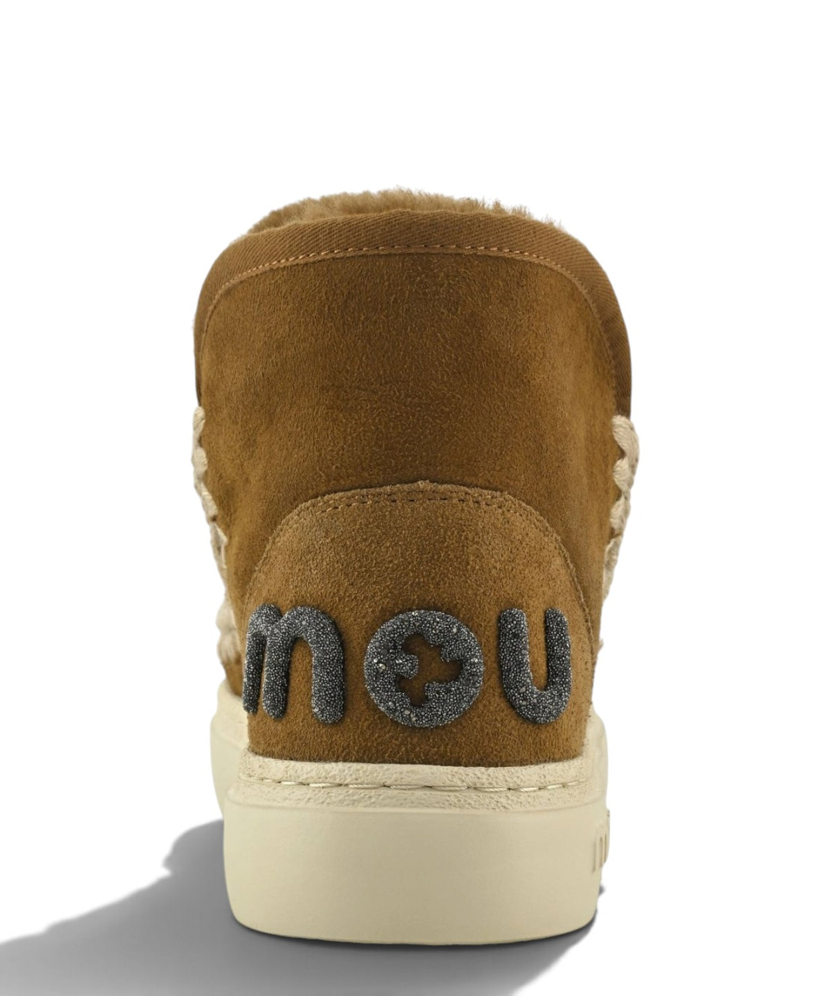 Mou Eskimo Sneaker Bold Glitter Logo van schapenvacht