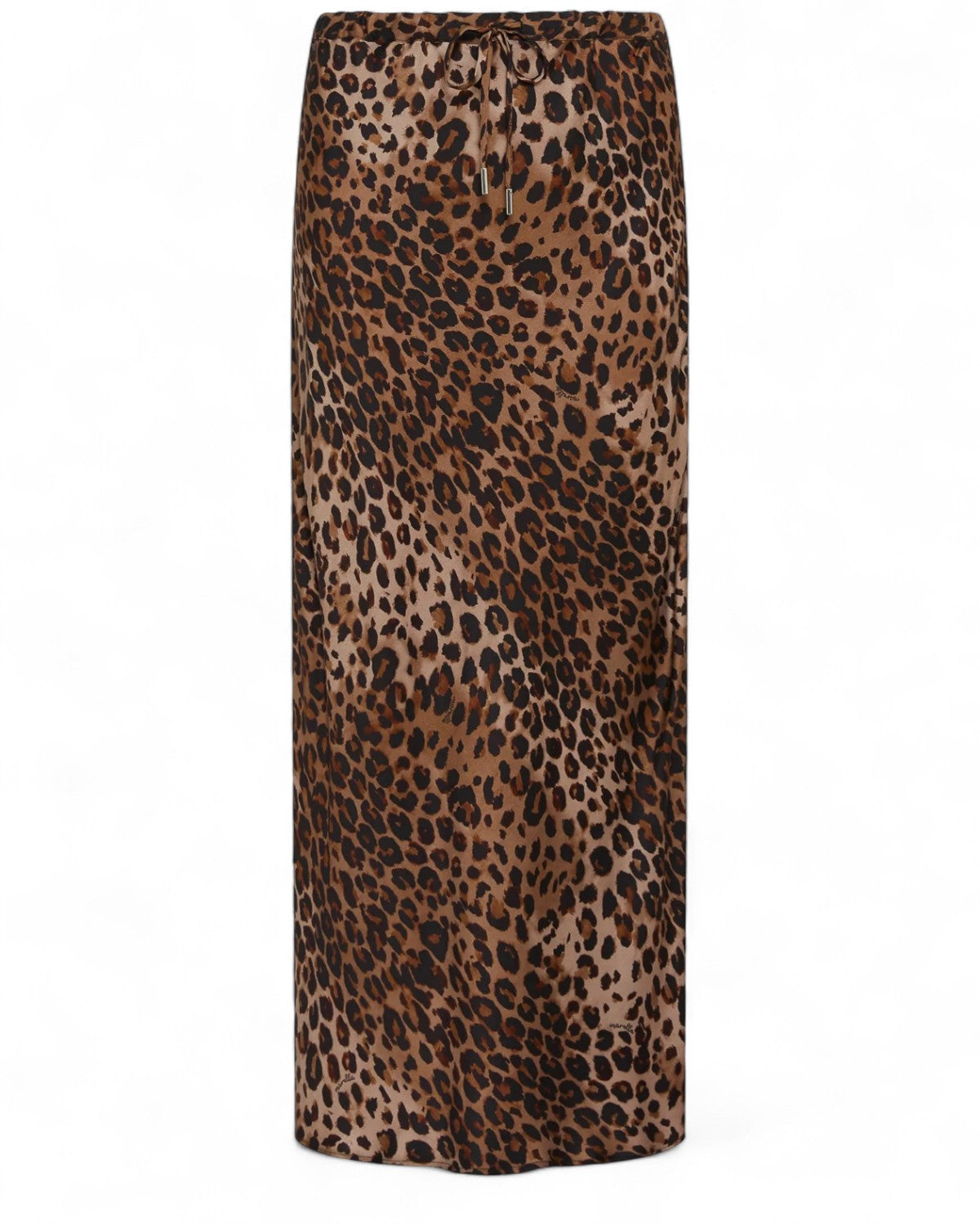 Gonna lunga animalier in twill di viscosa con coulisse-Marella-Gonne-Vittorio Citro Boutique