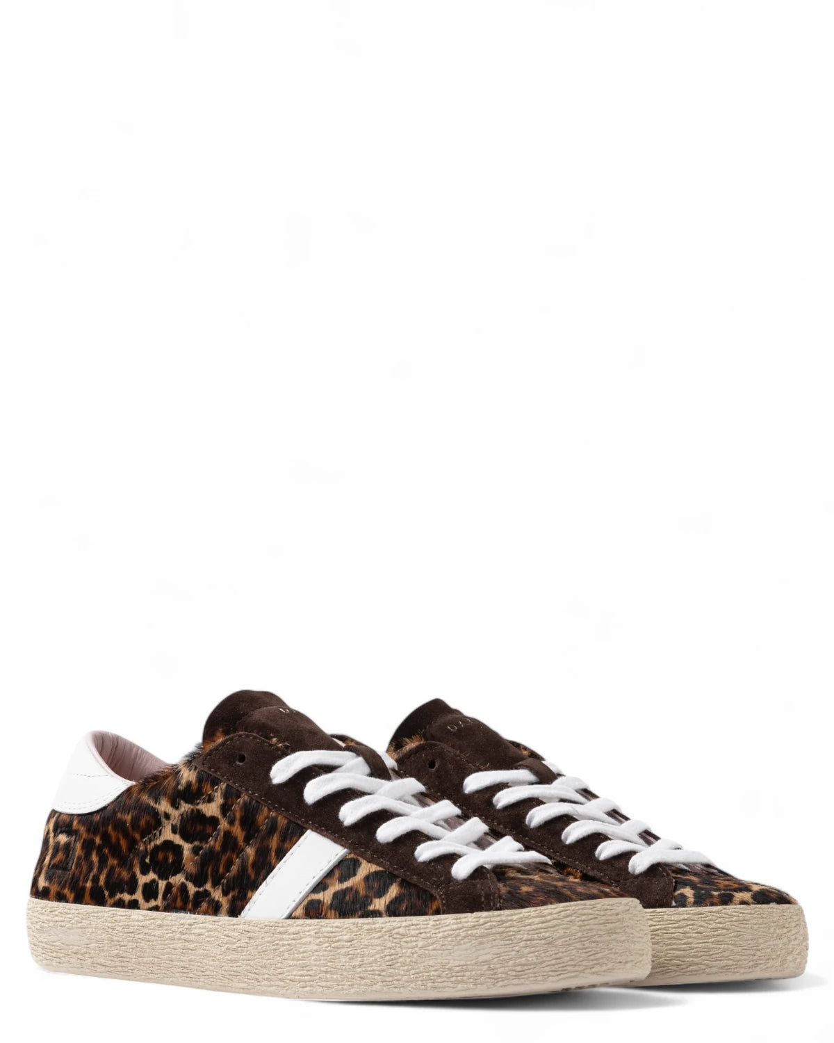 Sneakers Hill Low Leopard Marrone in Cavallino Animalier-D.A.T.E.-Sneakers-Vittorio Citro Boutique