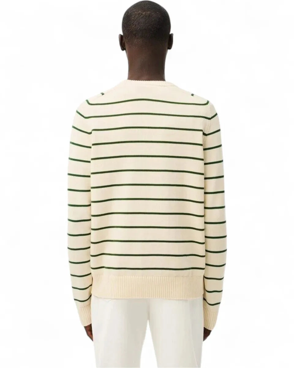 Maglione Girocollo Rigato-LACOSTE-Maglieria-Vittorio Citro Boutique