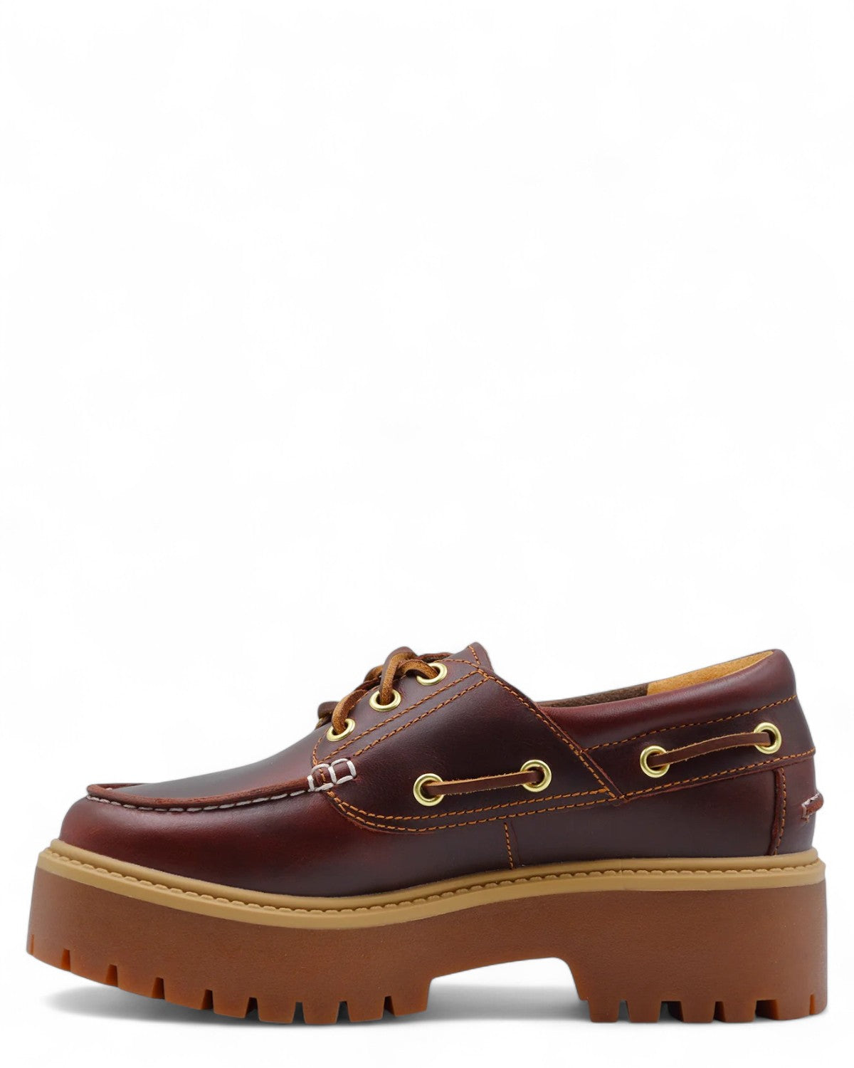 Scarpe da Barca Stone Street in Pelle con Platform 5 cm-TIMBERLAND-Mocassini-Vittorio Citro Boutique