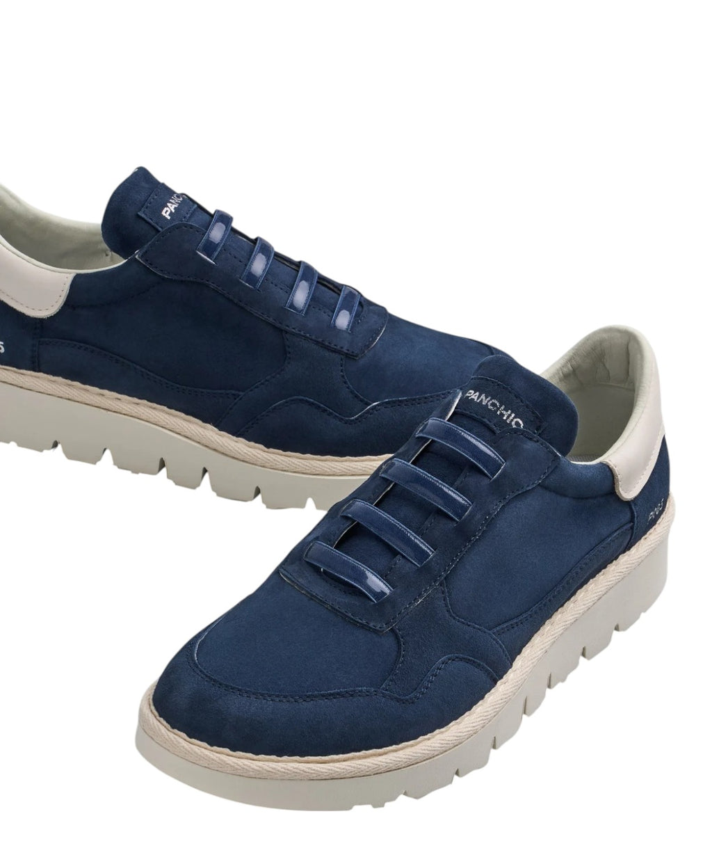 Slip-On Uomo P005 Camoscio Blu Notte Sneakers
