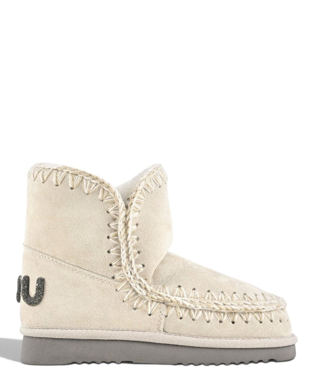 Women's Mou Eskimo 18 Glitter Logo Shearling Boots