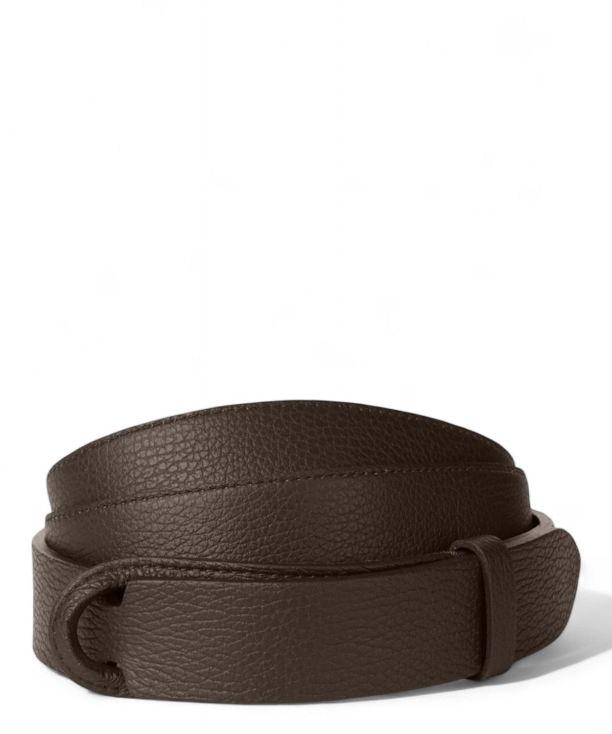 Cintura Nobuckle Micron in Pelle Martellata Senza Fibbia-Orciani-Cinture-Vittorio Citro Boutique