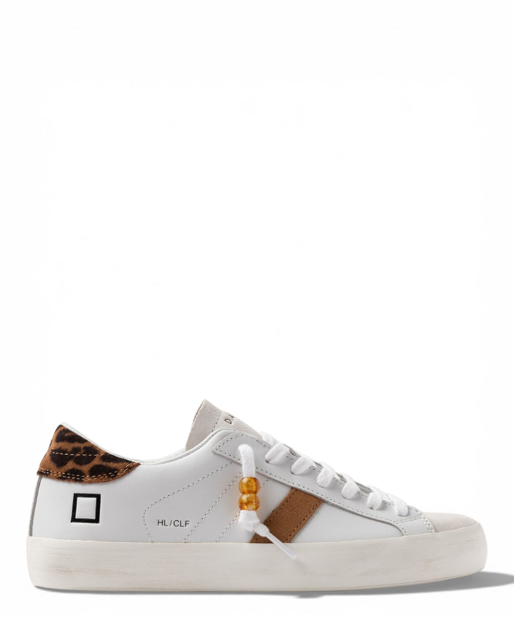 Sneakersy D.A.T.E. Hill Low Calf White-Leopard