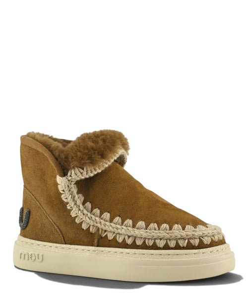 Mou Eskimo Sneaker Bold Glitter Logo en piel de oveja