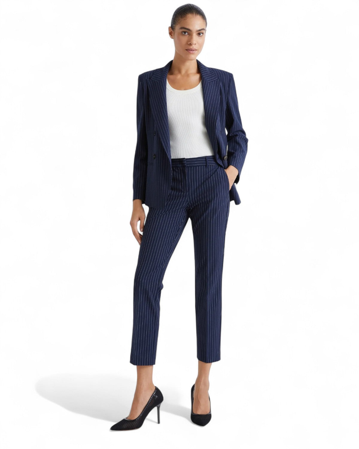 Pantaloni in viscosa stretch con piega stirata-Marella-Pantaloni-Vittorio Citro Boutique