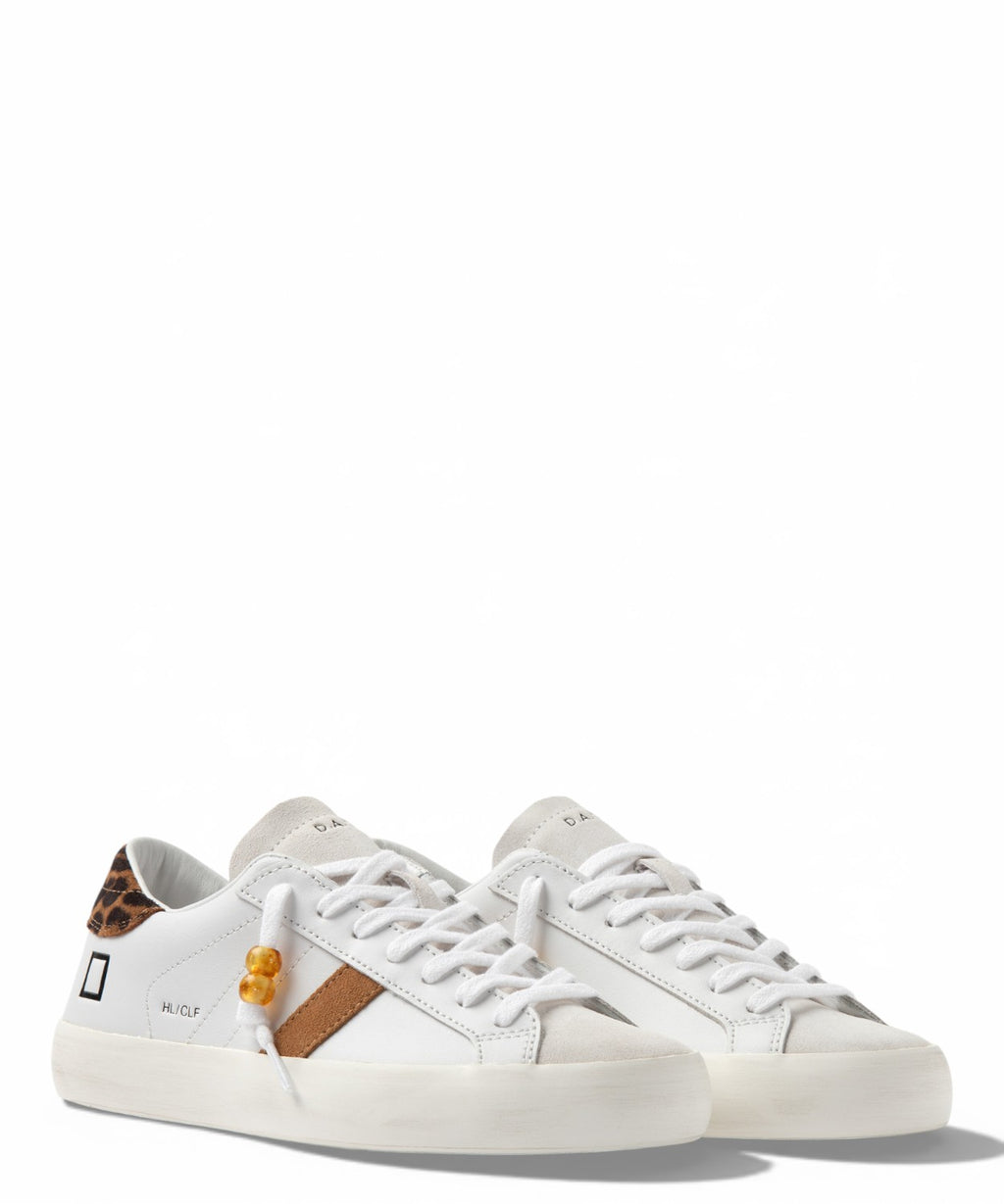 Sneakersy D.A.T.E. Hill Low Calf White-Leopard