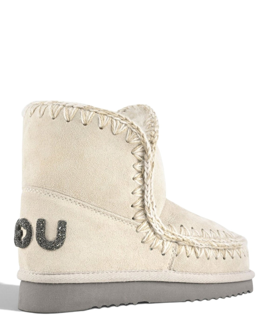 Women's Mou Eskimo 18 Glitter Logo Shearling Boots