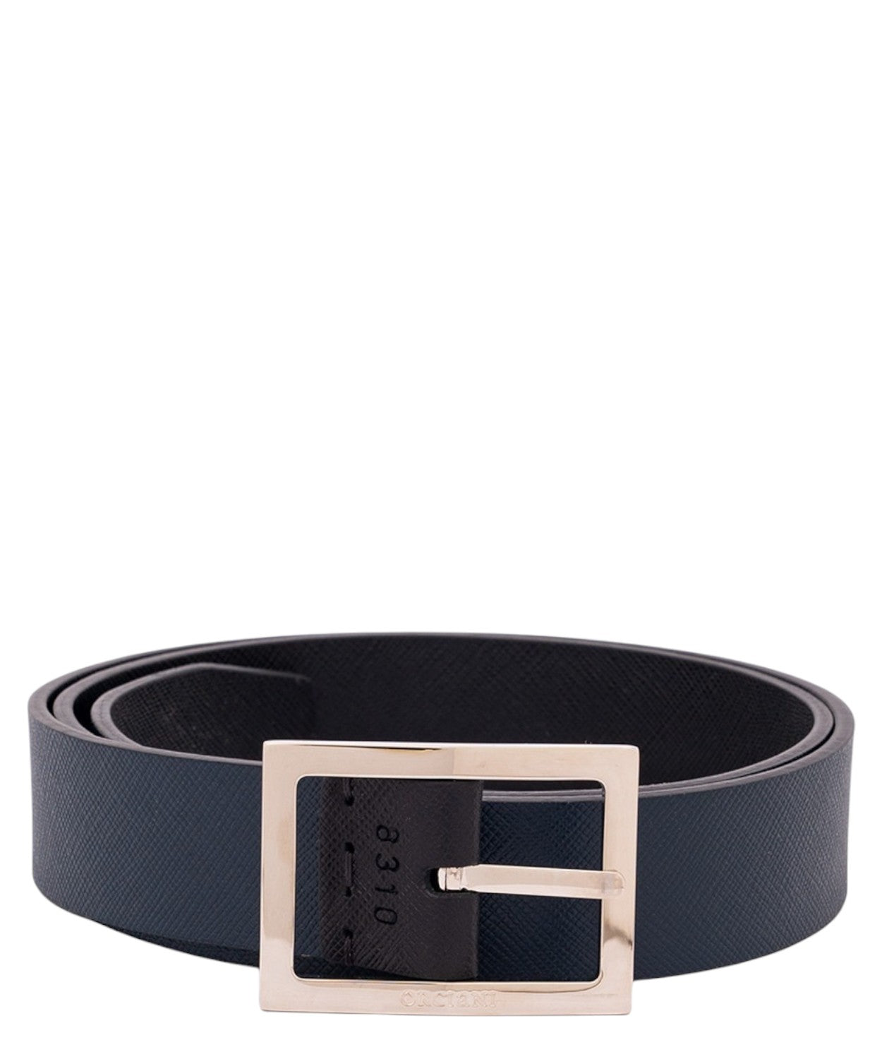 Cintura Reversibile Saffiano Double in Pelle 3 cm-Orciani-Cinture-Vittorio Citro Boutique