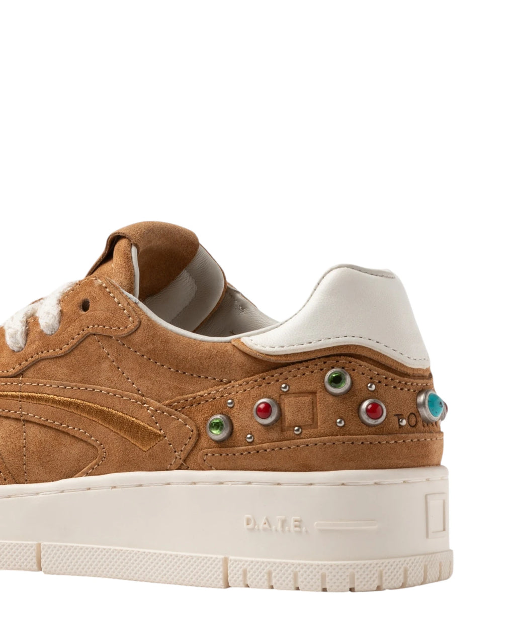 D.A.T.E. Tournament Pure Studs Leather Sneakers